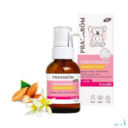 Pranabb Massage Olie Zoete Amandel Vanille 30 ml  -  Pranarom