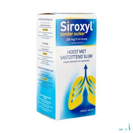 Siroxyl Sirop Sans Sucre/zonder Suiker 300 ml  -  Melisana