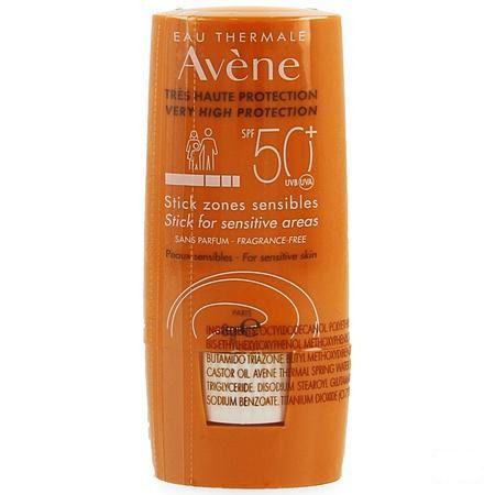 Avene Zon Ip50+ Stick Gevoelige Zones 8 ml  -  Avene