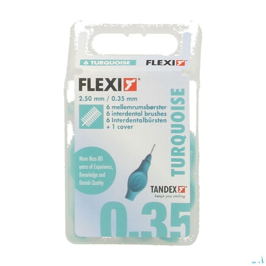 Flexi Turquoise Borsteltje Extra Micro Fine 6  -  Deprophar