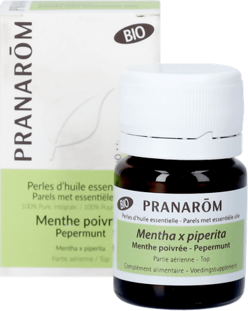 Parels Pepermunt Bio Ess Olie Caps 60 Pranarom