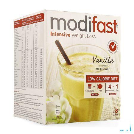 Modifast Vanilla Flavoured Milkshake 8x55 gr  -  Nutrition & Sante