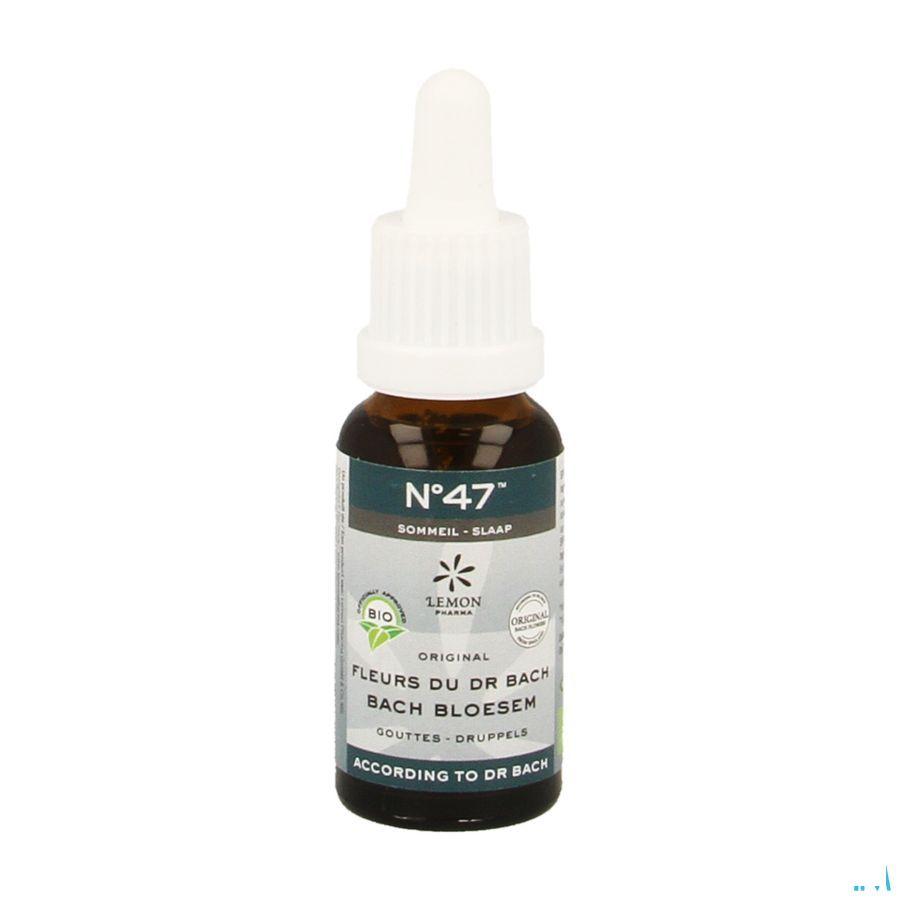 Bachbloesem Bio Nr 47 Druppels Slaap 20 ml  -  Eureka Pharma