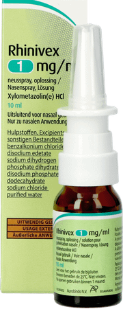 Rhinivex 1 mg/ml Neusspray Oplossing 10 ml