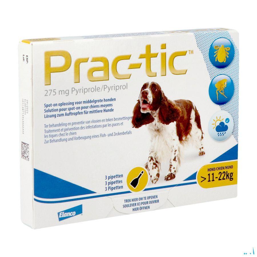 Prac-tic Spot-on Anti vlo-teek Hond Middel .1x3