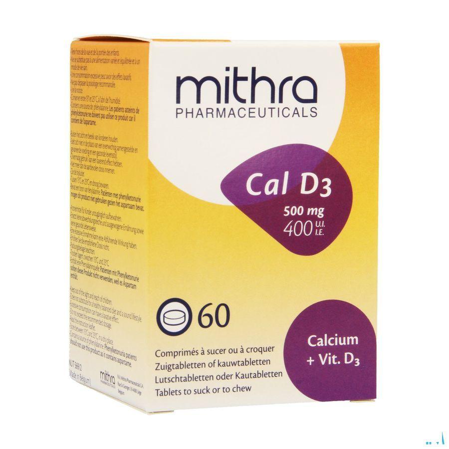 Mithra Cal D3 Comprimes A Sucer-croquer 60 