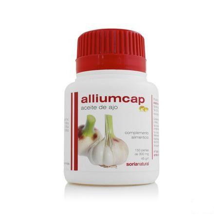 Soria Alliumcap Huile D'ail 300 mg 150 Capsule.  -  Soria Bel