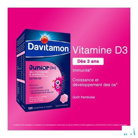 Davitamon Junior Framboos V1 Tabletten 120