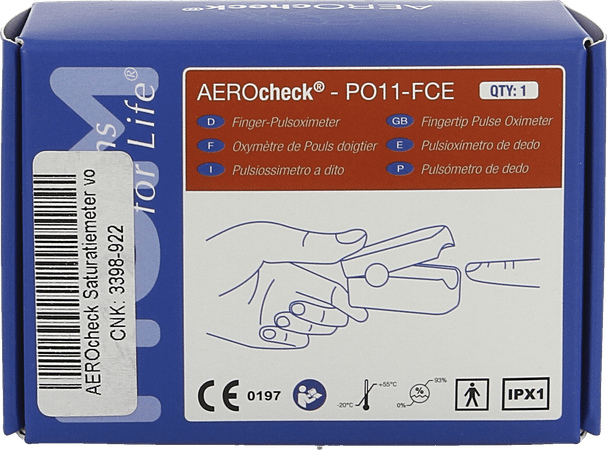 Aerocheck Pulsoximetre Adult Hp011-Fce Henrotech