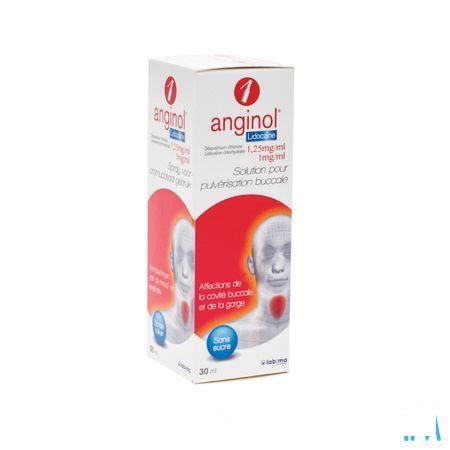 Anginol Lidocaine Spray Buccal 30 ml