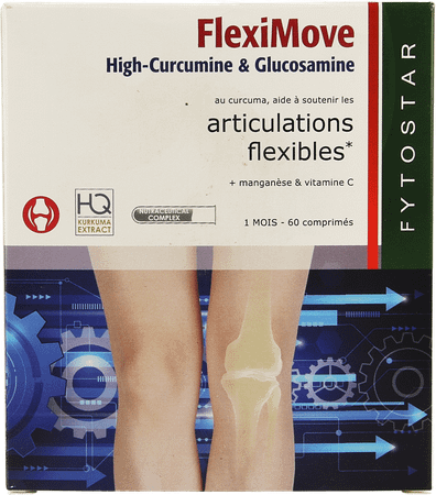 Fytostar Flexi Move Curcumine + Glucosam. Tabletten 60  -  Ocebio