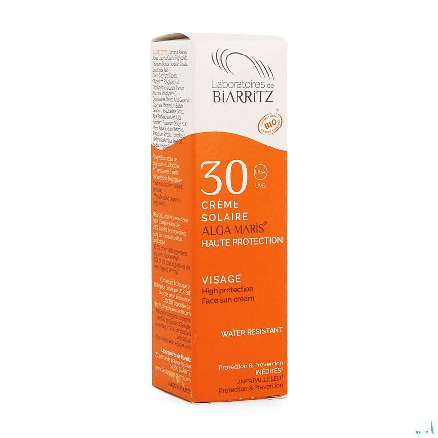 Alga Maris Creme Solaire Visage Ip30 50 ml  -  Lab. De Biarritz