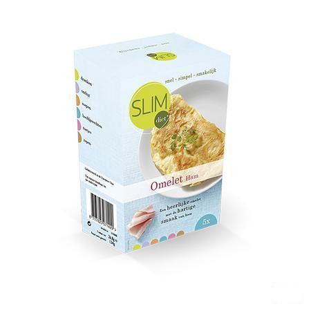 Slimdiet Omelet Ham Zakje 5x25 gr  -  Slimdiet Bv