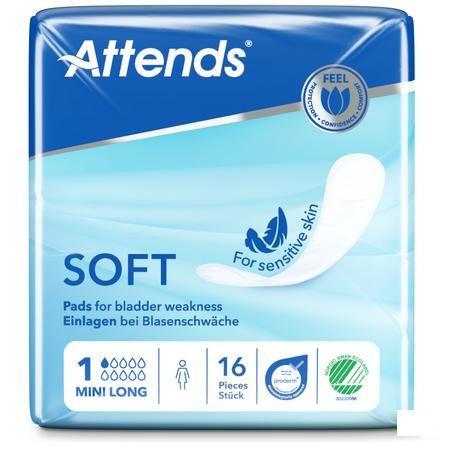 Attends Soft 1 Mini Long Inleg Anatom. 1x16