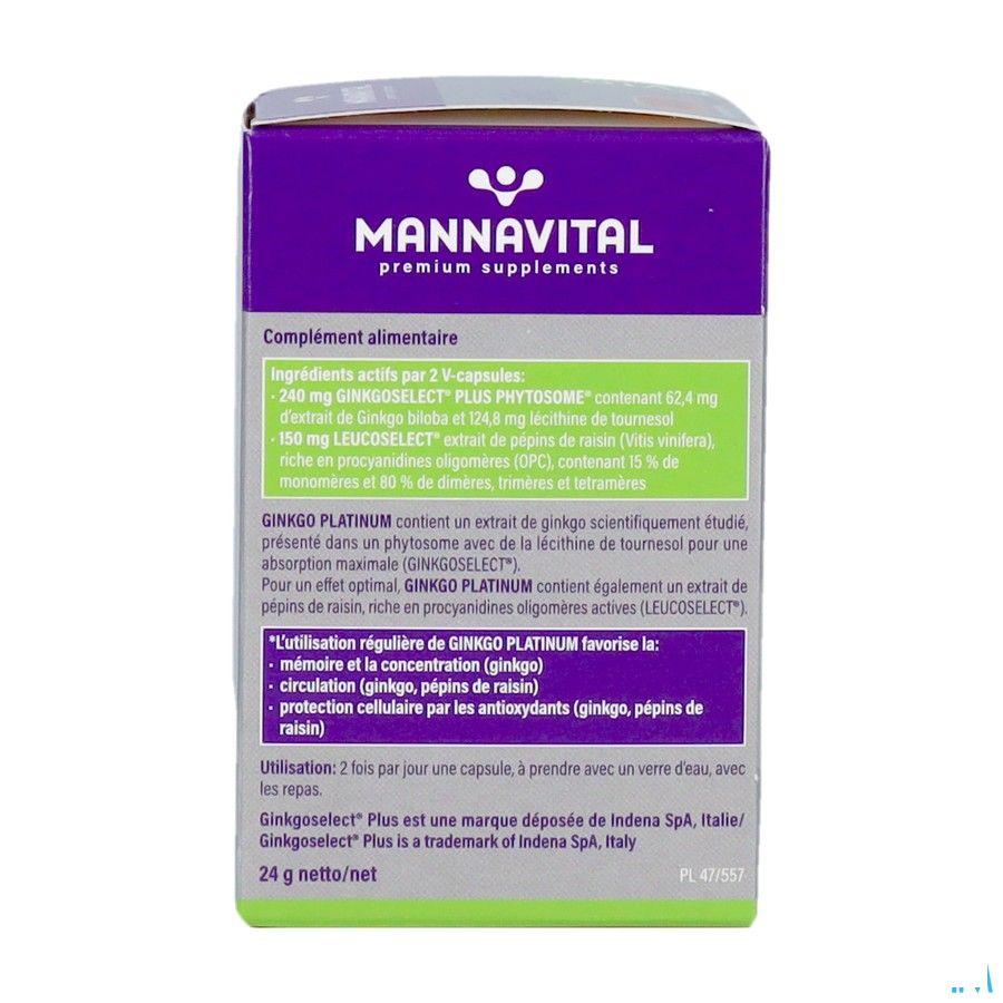 Mannavital Gingko V-caps 60  Copy