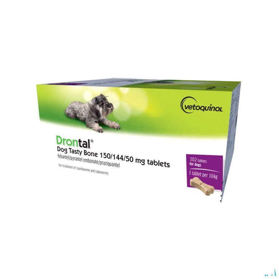 Drontal Tasty Bone 150/144/5 mg 10kg Dog Tabletten 17x6