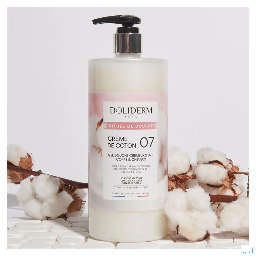 Doliderm Douchegel 2In1 Creme De Coton Pompfl 1L