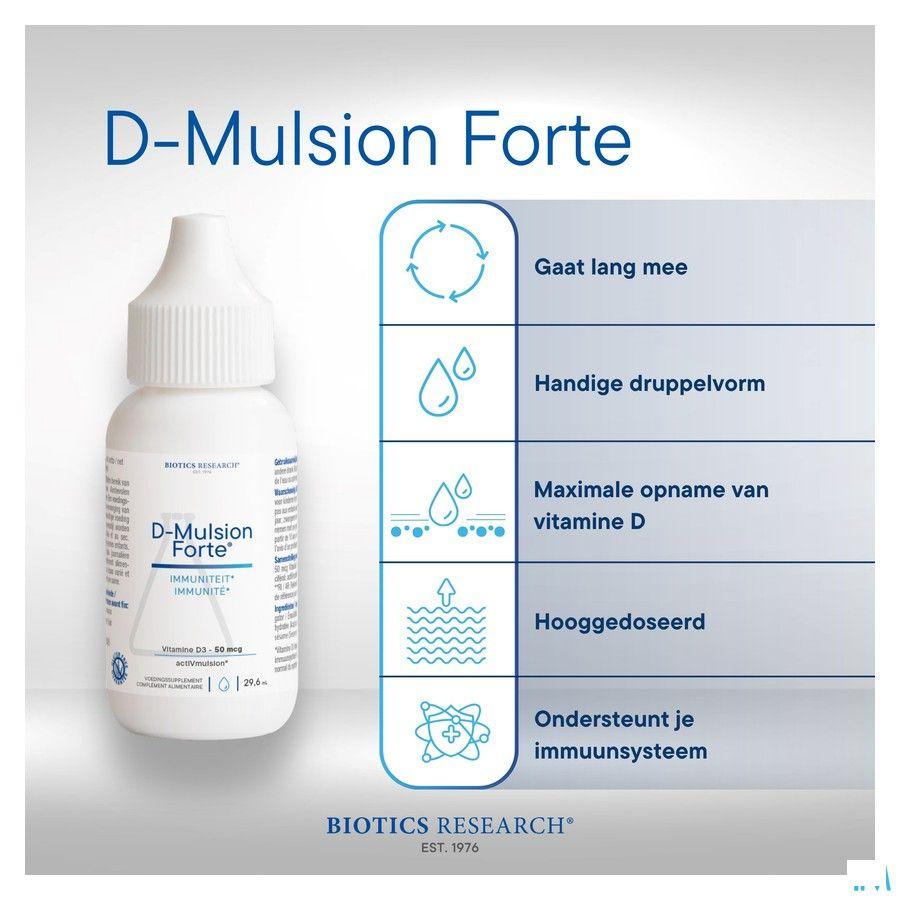 Biotics D-Mulsion Forte (Vitamine D) 29.6 ml  -  Energetica Natura