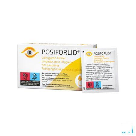 Posiforlid Lingettes Hygiene Paupieres 20