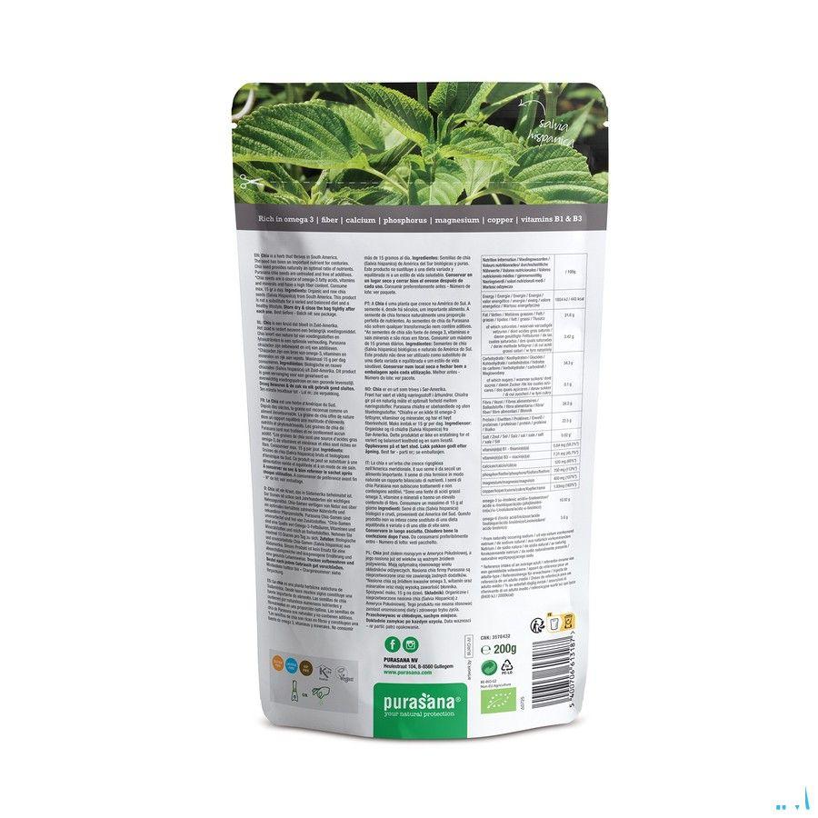 Purasana Chiazaden Zak 200 gr Be-bio-02 Paraguay