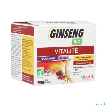 Ortis Ginseng Bio S/Alcool 20X15 ml  -  Ortis