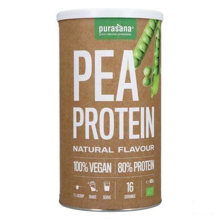 Purasana Plant.protein Erwrt 80% Naturel Bio 400 gr