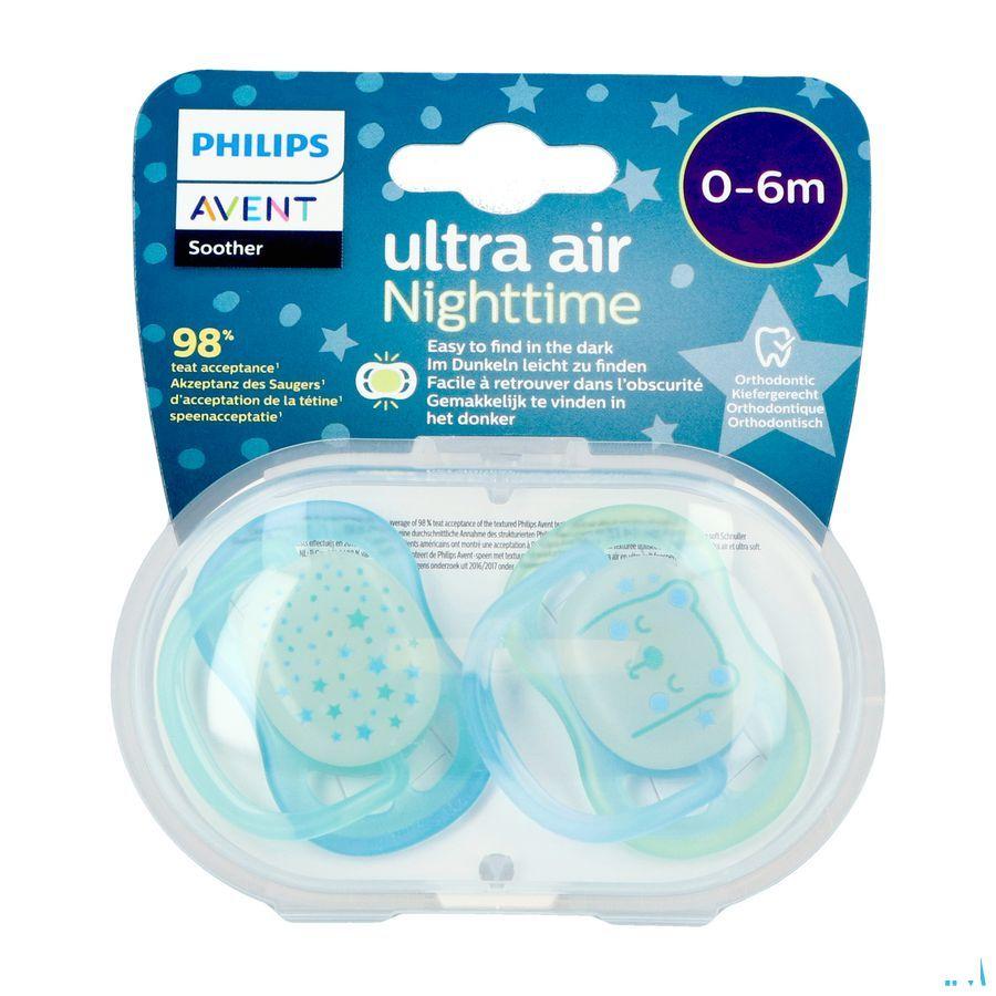 Philips Avent Fopspeen +0M Air Night Boy  -  Bomedys
