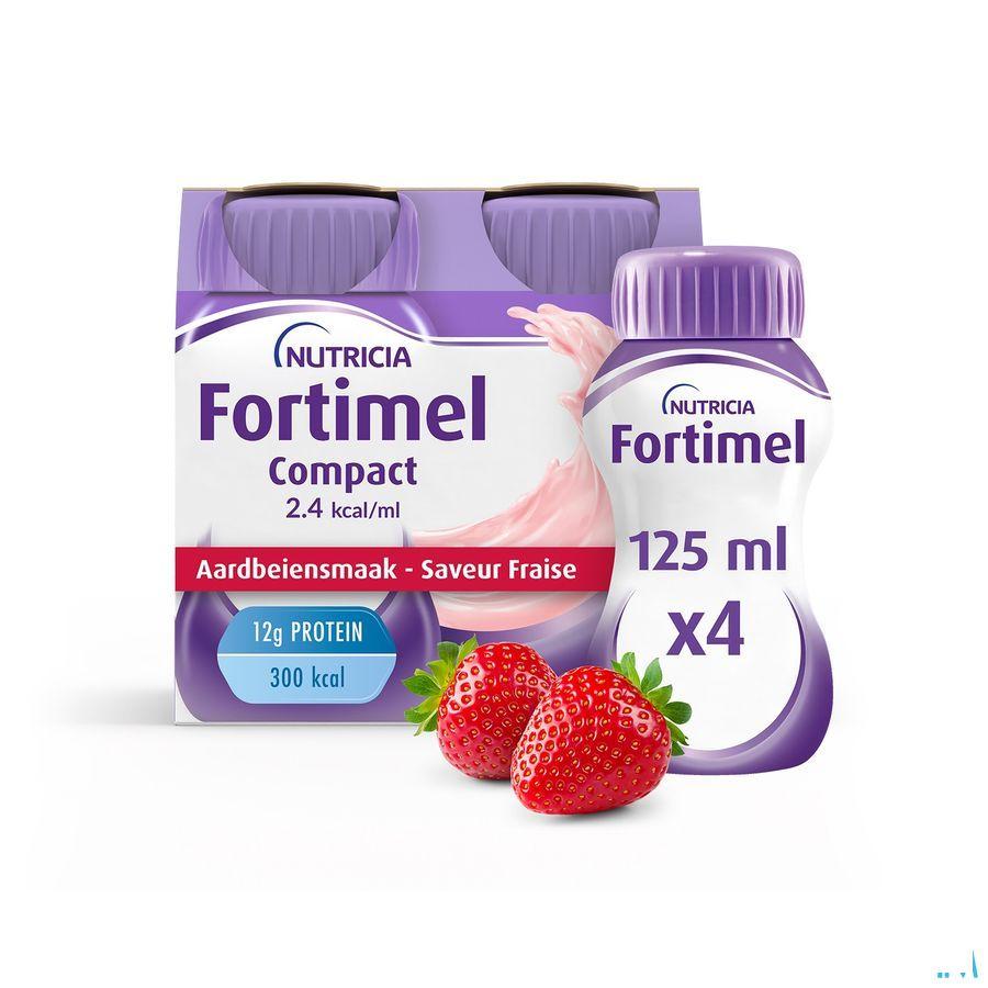 Fortimel Compact 2.4Kcal Aardbei 4 x 125 ml