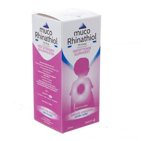 Muco Rhinathiol 2% Siroop Inf zonder suiker 200 ml