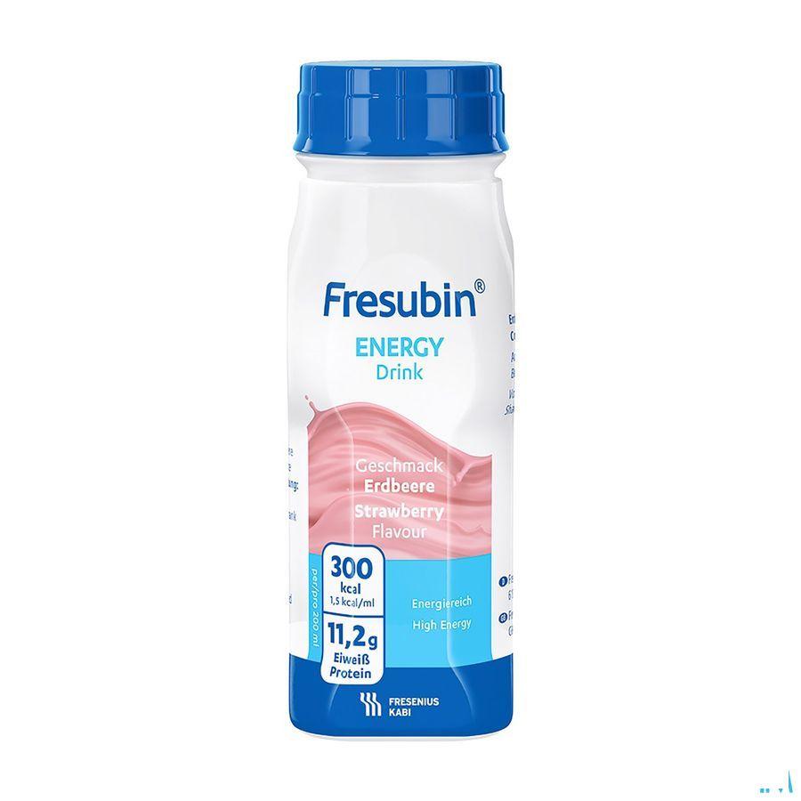 Fresubin Energy Drink Fraise Flacon 4x200 ml  -  Fresenius Fresubin Energy Drink Fraise Flacon 4x200 ml  -  Fresenius