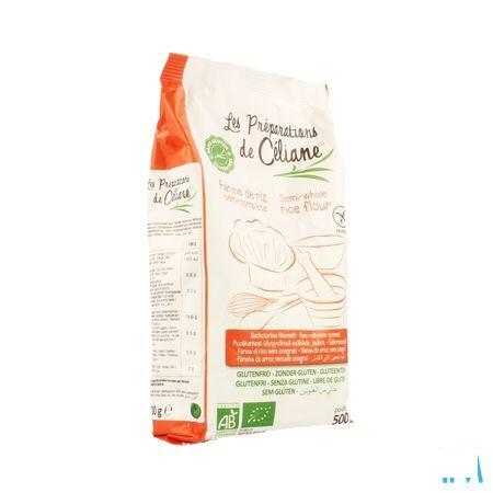 Celiane Rijstbloem Semi-volkoren Bio 500 gr 4074  -  Revogan