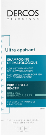 Vichy Dercos Dermo Kalmerend Vet Haar Shampoo 200 ml  -  Vichy