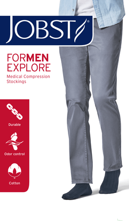 Jobst For Men Explore Cl1 Ad Long Black V 1P