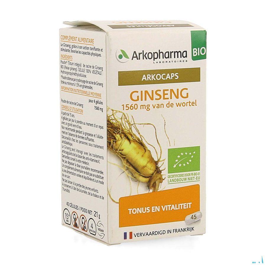 Arkogelules Ginseng Bio Caps 45  -  Arkopharma
