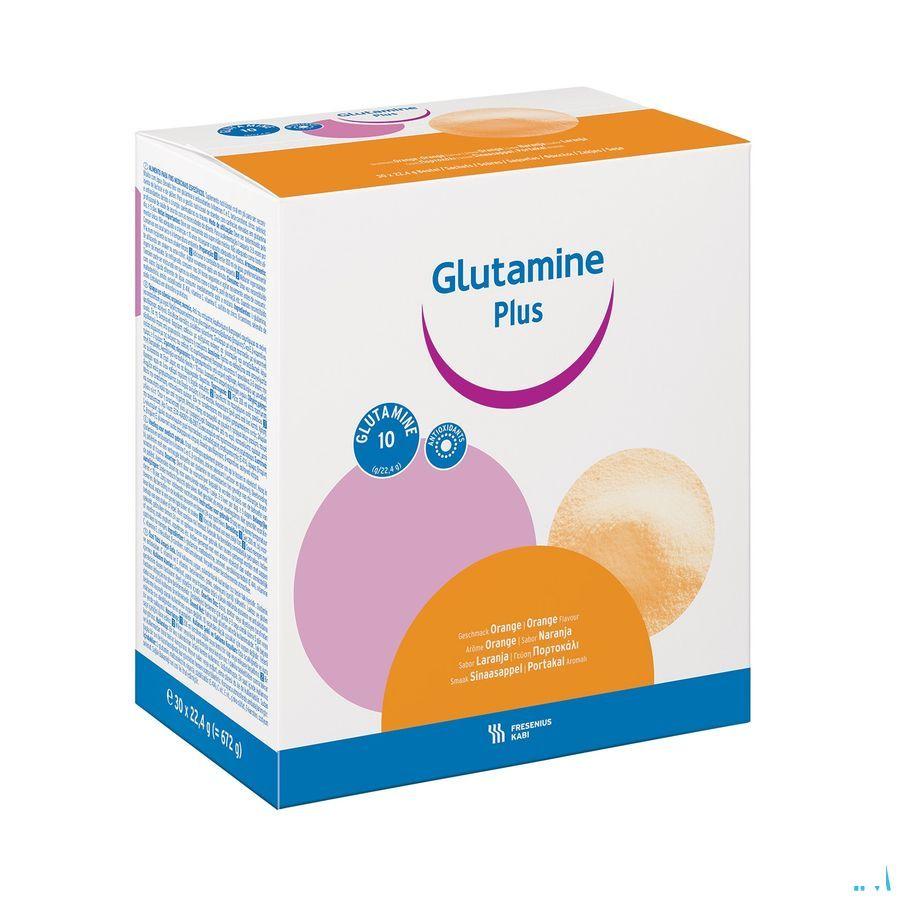 Glutamine Plus Orange Poudre Sachet 30  -  Fresenius