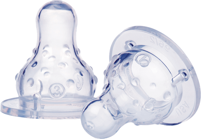 Nuby Tetine Anti-colique Pour Biberon à Col Standard Debit Variable 1.2.3 - 2p 0m +   -  New Valmar
