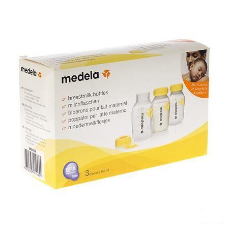 Medela Set 3 Melkflesjes Bedrukt 150 ml  -  Medela