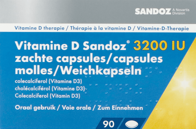 Vitamine D Sandoz 3200Iu Caps Molle 90