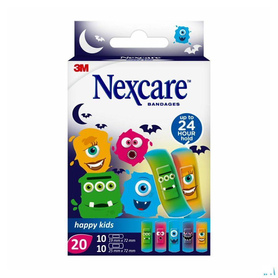 Nexcare 3m Happy Kids Monstres Pansement 20 N0920mo  -  3M