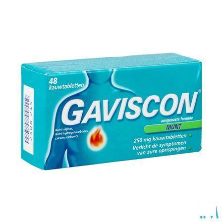 Gaviscon Menthe Comprimes A Croquer 48 X 250 mg