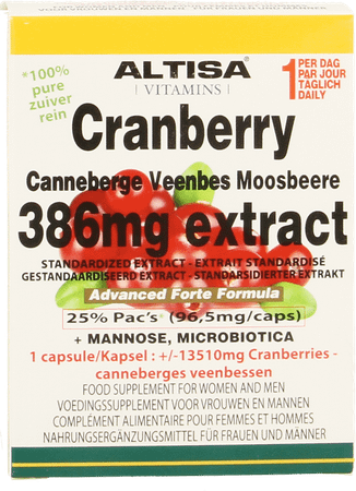 Altisa Cranberry Extract + mannose Adv.plus V-Capsule45  -  Dieximport