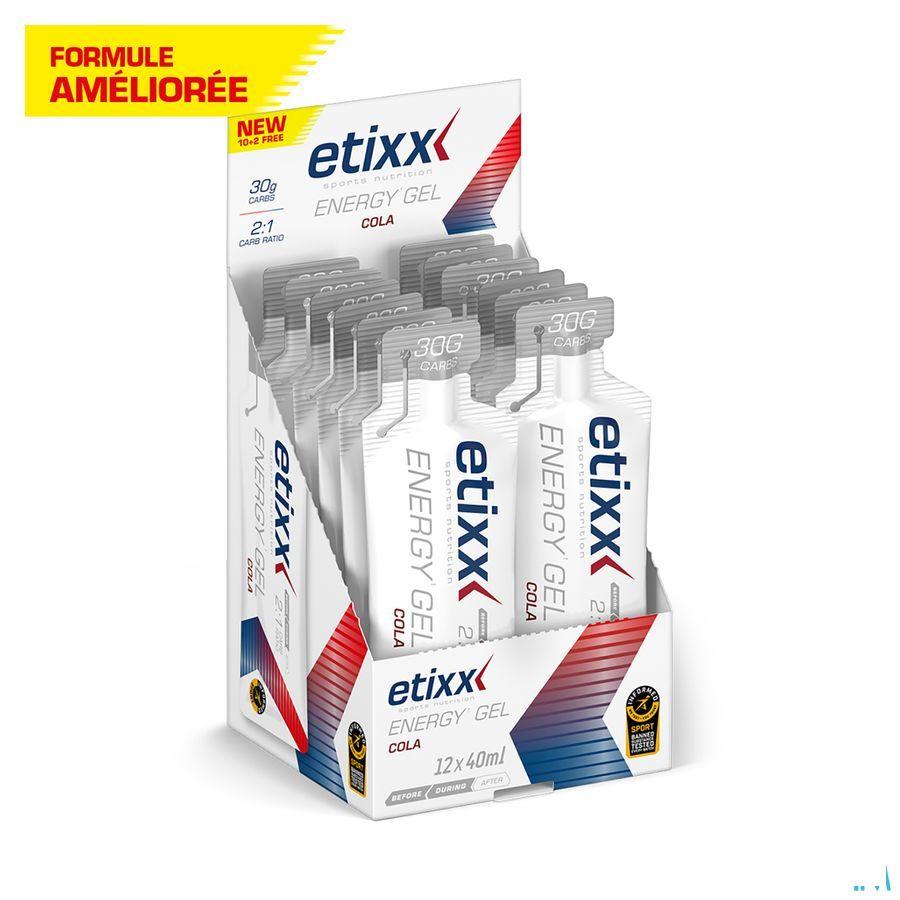Etixx Energy Gel Cola 12X40 ml  -  Ceres Pharma