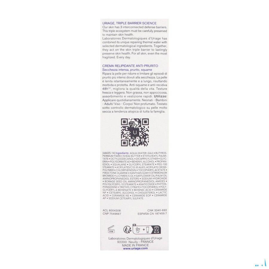 Uriage Xemose Creme Relipid. Anti irrit. 200 ml