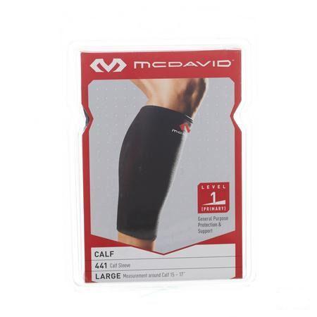 Mcdavid Del Calf Support Black/scarlet L 441