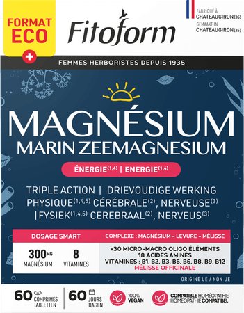 Fitoform Zeemagnesium + B1+B6+B9 Nf Caps 60  -  Bioholistic Diffusion