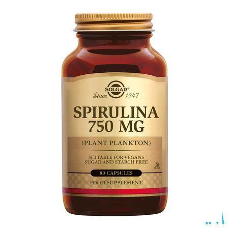 Solgar Spirulina 750Mg V-Caps 80  -  Solgar Vitamins