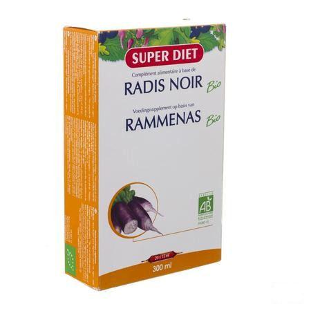 Super Diet Rammenas Bio Puur Sap Ampullen 20x15 ml  -  Superdiet Laboratoires