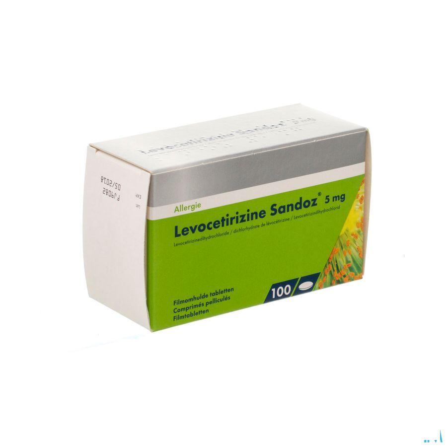 Levocetirizine Sandoz 5 mg Tabletten Enrob.100 X 5 mg