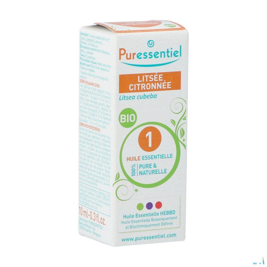 Puressentiel Eo Citroen Litsea Bio Essentiele Olie 10 ml  -  Puressentiel