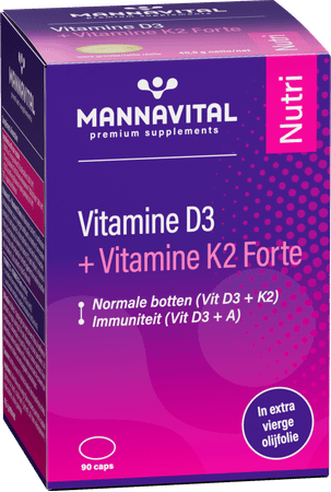 Mannavital Vitamine D3 + K2 Forte Caps 90